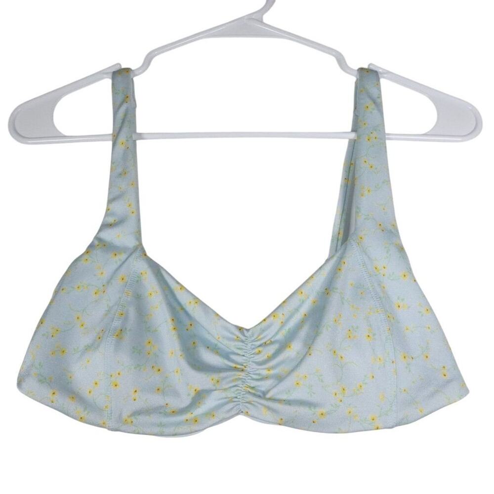 EUC Sample Andie Swim Nadi Bikini Top Floral Padded Multicolor Women Small 2604